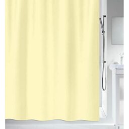 MSV Polyester Shower Curtain 180 x 200 cm Yellow