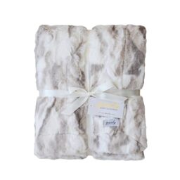 "GRACED SOFT LUXURIES Softest Throw Blanket Warm Elegant Cozy Fluffy Thick Comfy Soft Faux Fur for Home, Couch, Sofa, Bed (Marbled Ivory, Large 50"" x 60"")"