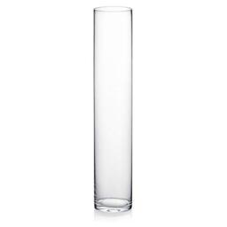 "WGV Tall Cylinder Vase, 3"" W x 16"" H, Clear Skinny&Narrow Glass Bud Vase for Wedding Party Flowers Centerpieces Home Office Decor, 1 Piece"