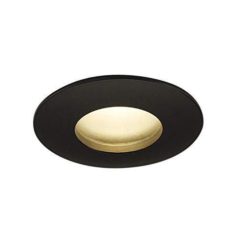 SLV 65 Walls, Paths, entrances, LED spot, recessed Light Outdoor, Garden lamp, Ceiling Spotlight / IP20/IP65 3000K 11W 510lm Black dimmable 38 Degrees, Aluminium, 11 W, 114460