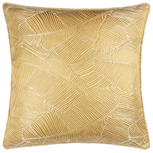 furn. Wylder Tropics Seymour Polyester Filled Cushion, Gold, Square