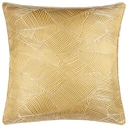 furn. Wylder Tropics Seymour Polyester Filled Cushion, Gold, Square
