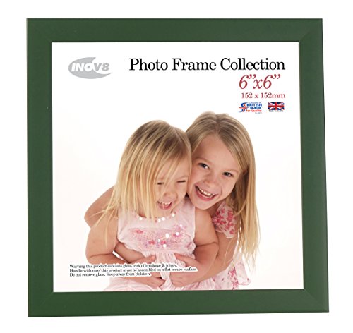 Inov8 Framing PFVS-RAGR-66 Photo Frame Racing Green 6x6 1PK, Wood