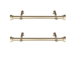 Rod Desyne Side Curtain Rod, Light Gold, 12-20 inch