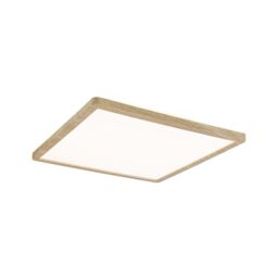 Paulmann 71030 LED Panel Atria Shine Ceiling luminaires with Backlight Angular IP44 16W 1600lm 293x293 mm Wood Look Plastic 3000K - Warm White Bathroom luminaires