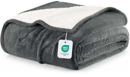 Utopia Bedding Sherpa Fleece Reversible Blanket
