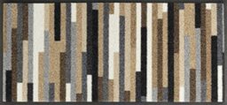 wash+dry doormat, Mikado Stripes nature 35x75cm, inside and outside, washable
