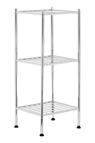 Premier Housewares 3 Tier Shelf Unit, Silver