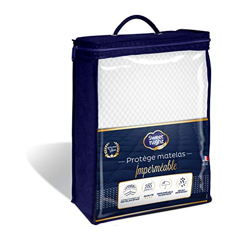 SWEET NIGHT Sweetnight Premium Mattress Protector 90x190/200 cm - Waterproof Mesh - Luxury Hospitality Quality - Anti-mites - Silent and micro-breathable