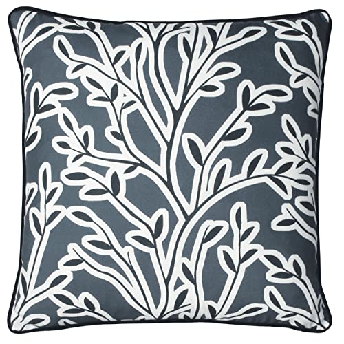 furn. Annika Feather Filled Cushion, Slate Blue, 50 x 50 cm