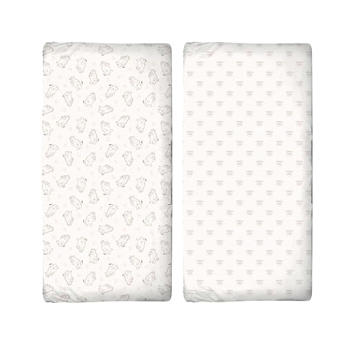 Official Gruffalo Cot Bed Sheets 140 x 70 cm Fitted Super Soft and Breathable Cot Bed Sheets Cozy Baby Cot Sheets 2 Pack Cream Gruffalo Pattern