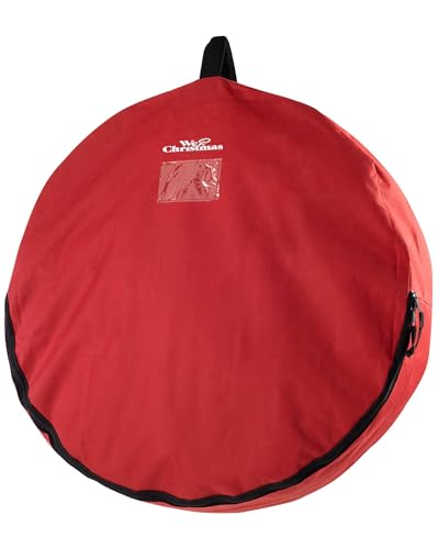 WeRChristmas Garland & Wreath Christmas Decoration Storage Bag, Red, Medium