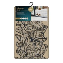 JVL Elegance Machine Washable Entrance Doormat, 50x75cm - Flowers