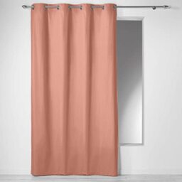 Douceur d'Interieur Panama Curtain, Cotton, Powder Pink, 140 x 240 cm