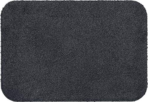 Casita Carlos Doormat Anthracite Black 55 x 90 cm Washable Indoor and Outdoor Use