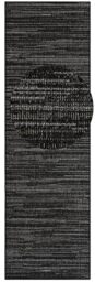 ELLE Decoration Indoor and Outdoor Mèlange Flat Weave Reversible Rug Modern Design Runner Mottled Robust Easy Care Balcony Patio Garden Living Room Office Bedroom Night Silver, 80 x 250 cm
