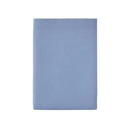 Essix Premiere Cotton Percale Flat Sheet, 270 x 300 cm, Olympus Blue