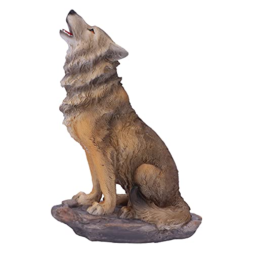 Nemesis Now Mountains Cry Wolf Figurine 20cm, Brown
