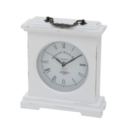 BOLTZE Betty 5231600 Table Clock Height 24 cm Indoor Use Clock Analogue Clock Decorative Object Decoration White