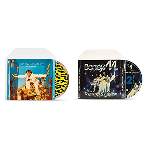 3L Office CD Case with Flap Closure 100 Pieces Plastic Film Polypropylene (PP), 150x127mm, 100 & Fr 10298 Double CD Sleeves with Separate Compartments and Flap to Store 2 Discs and 2 Sleeves 50 Pieces