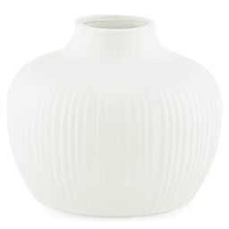 AmeliaHome Ceramic Vase Table Vase Decoration Bali Cream