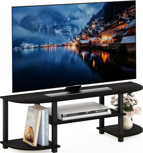 Furinno TURN-S-TUBE TV Stand for TVs up to 55 Inches, Espresso