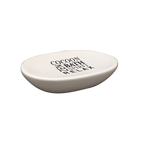 Douceur d'Int??rieur Soap dish 12.3 x 8.4 x 3 cm ceramic print Tikal