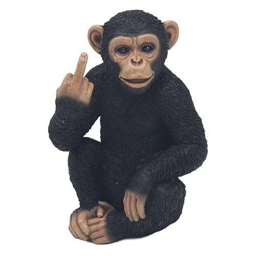 The Leonardo Collection Cheeky Monkey Home Decor Figurine - Playful Monkey Design, Whimsical Character, Freestanding Ornament, Table Accent, Fun Decorative Piece, Gift Ready
