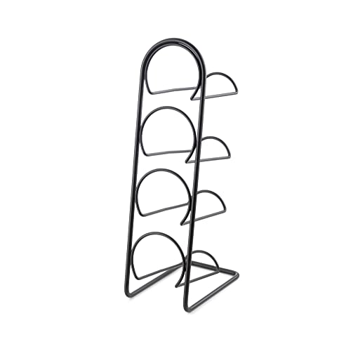 Compactor Freestanding 4 Bottle Metal Wine Rack, Horizontal Bottle Storage