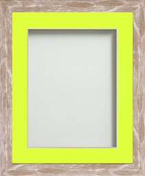 Frame Company Camber Range 10X8-Inch Brown Picture Photo Frame with Lemon Bon Mount For Image Size 7X5-Inch