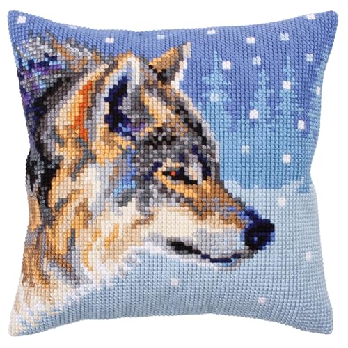Collection D'Art Cushion KIT/Winter ANIMALS/40 X 40, Multi, 40 x 40cm
