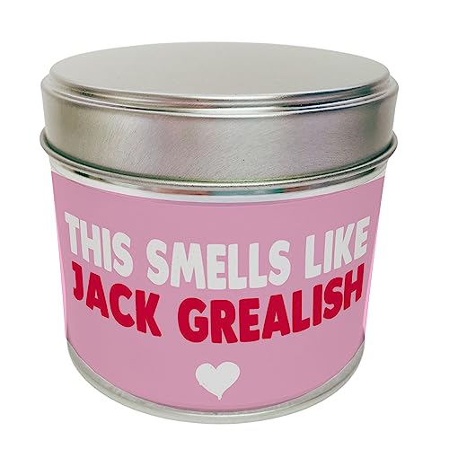 Wanky Candle - Smells Like Jack Grealish Celebrity Inspired Scented Tin Candle Funny Soy Wax Home Decor