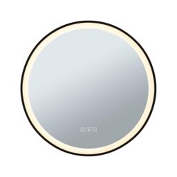 Paulmann 71088 LED illuminated mirror Mirra IP44 White Switch 750lm 230V 11.5W dimmable black, mirror bathroom luminaire