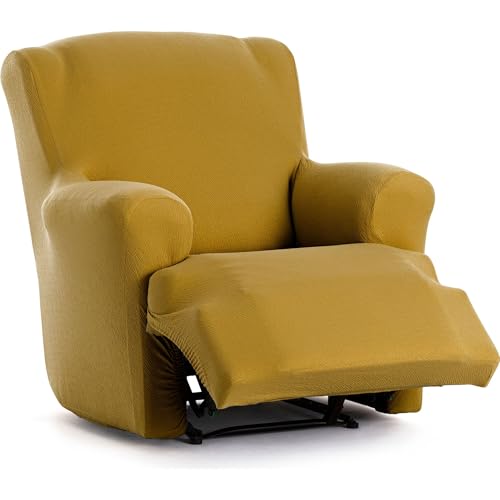 ECOMMERC3 - One-piece Bi-elastic Foot Together Relax Armchair Cover ??? Sofa Cover Feet Together Relax Colour Mustard Adjustment Foams