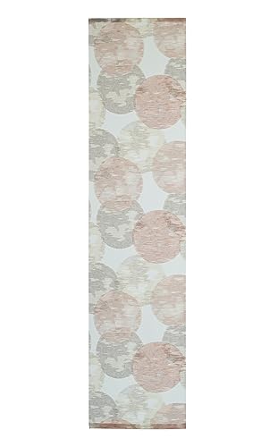 Homing Sliding Curtain Patterned Circles Brick Sun Protection Decorative