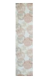 Homing Sliding Curtain Patterned Circles Brick Sun Protection Decorative