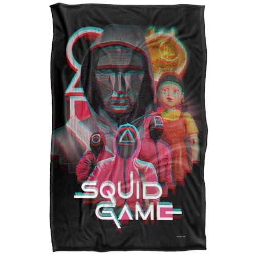 Squid Game Front Man And Guards Silky Touch Super Soft Throw Blanket 91 x 147 Cm