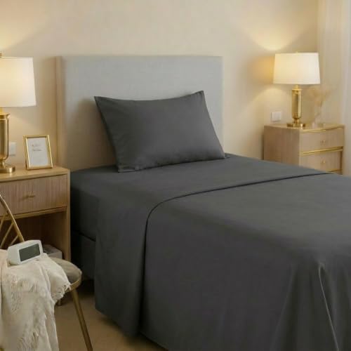 Jenny Ses??l Single Bed Linen Set, Cotton, Made in Italy, Grey - Durable