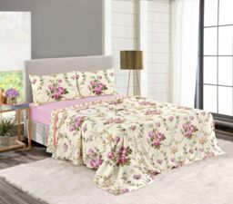 Kampala Hill 100% Brushed Cotton Olivia Floral Sheet Set