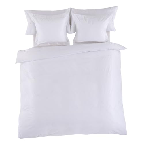 Alexandra House Living White Duvet Cover 240 x 220 cm