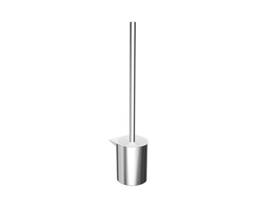 EMCO Flow Toilet Brush Set Metal Plastic Chrome Screw, One Size