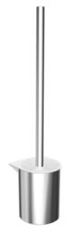 EMCO Flow Toilet Brush Set Metal Plastic Chrome Screw, One Size