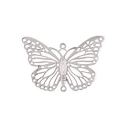 longsheng 10pcs Silver Butterfly Hanging Suncatcher DIY Metal Parts Hand-Crafts Pendant Ornament Drop