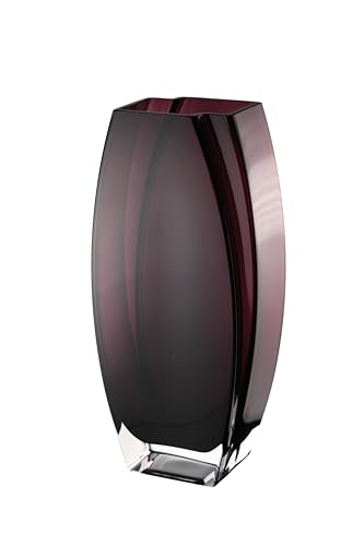 "Glass - Vase - Amethyst - 10.25"" Height - Heavy Durable - Made in Europe - by Barski"