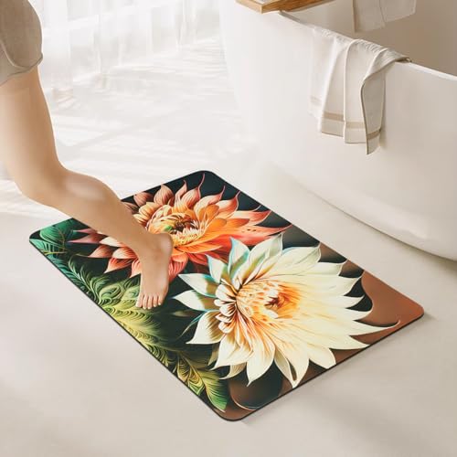 ASelected Non-Slip Bath Mat 60x90Cm door mat Non Slip Anti Mould, Rubber Non-slip Bottom
