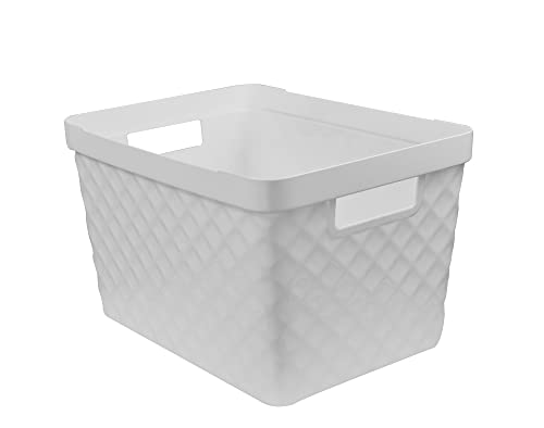Ordinett Kubica Box 51L, Polypropylene, White, Medium