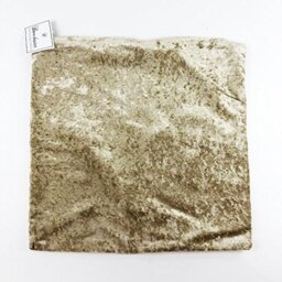 Emma Barclay Crushed Velvet Luxury Cushion Cover in Taupe - 17x17 (43x43cm)
