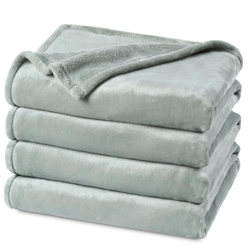 "PHF No Shed No Pilling Fleece Blankets King Size -Ultra Soft Lightweight & Cozy Bed Blanket, Plush Anti-Stati Microfiber, Room Home Decor Gifts for Women and Men, 1 Piece, 108"" x 90"", Jasper Stone"