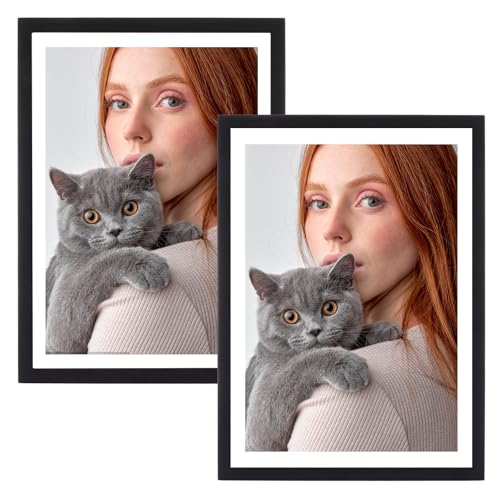 ASelected A3 Frame,29.7 X 42 cm Wooden A3 Picture Frame A3 Photo Frame for A3 Print Wall-Mounted A3 Poster Frame Bedroom and Living Room Decoration(Black)