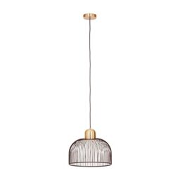 Premier Housewares Chandelier/Ceiling Light Small Black Pendant Lights For Ceiling/Hallway/Living Room Antique Brass Hanging Lighting For Halls/Bedroom 38 x 158 x 38